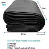 Garvee Geotextile Landscape, 6 ft x 300 ft & 6 oz Geotextile Fabric, PP Drainage 350N Tensile Strength & 440N Load Capacity, for Driveway & Road Stabilizationr, Erosion Control, French Drains(6ft x 100ft & 6oz)