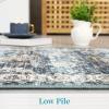 Garvee Living Room Area Rug 8×10 Area Rug Vintage Indoor Carpet Low Pile Stain Resistant Throw Carpet Non Slip Non Shedding for Bedroom Playroom Dining Room，Orange(Vintage4 – Blue/Green)