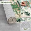 Garvee Modern Abstract Washable Area Rug 5×7 for Living Room Indoor Contemporary Floor Carpet Soft Low Pile Dining Room Mat Non Slip Foldable Thin Rugs for Bedroom Office, Black Grey(Green)