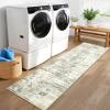 Garvee Modern Abstract Washable Area Rug 5×7 for Living Room Indoor Contemporary Floor Carpet Soft Low Pile Dining Room Mat Non Slip Foldable Thin Rugs for Bedroom Office, Black Grey(Beige)