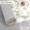Garvee Modern Abstract Washable Area Rug 5×7 for Living Room Indoor Contemporary Floor Carpet Soft Low Pile Dining Room Mat Non Slip Foldable Thin Rugs for Bedroom Office, Black Grey(Beige)