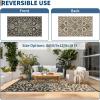 Garvee Outdoor Rug Carpet Waterproof 9×12 Outdoor Patio Rug Mat Reverisble Plastic Straw Large Outdoor Rug for RV Camping Picnic Beach Balcony, Picnic (Grey/White)(Black/Coffee)