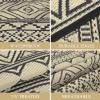 Garvee Outdoor Rugs 8×10 Waterproof for Patios Clearance, Plastic Straw Mats for Backyard, Porch, Deck, Balcony, Reversible, Black + White(Blue & Gray)