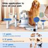 Garvee Pet Grooming Vacuum Suction 99% Pet Hair, Dog Grooming kit with 2 L Large Dust Cup, Low Noise Dog Hair Remover for Shedding Grooming with 5 Grooming Tools, 13.4 Kpa Super Suction