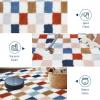 Garvee Plush Fuzzy 9×12 Area Rugs for Living Room, Washable Plush Checkered Rug for Bedroom, Modern Shag Rainbow Rugs Non Slip Soft Furry Large Carpet for Kids Room Nursery Home Decor(Rainbow)