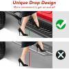 Garvee Running Boards Compatible with 2018-2024 Jeep Wrangler JL 4 Door, Black Powder Coated Nerf Bar w/Two Stairs Design All-Steel Build, Bolt-on Side Steps(Wrangler JT 4 Door)