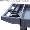 Garvee Service Utility Cart 2-Shelf Utility/Service Cart, 500 LB Capacity, Storage Handle, for Warehouse/Garage/Cleaning/Manufacturing，45 in X25 in Gray