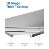 Garvee Stainless Steel Work Table with Backsplash,48×24 in NSF Certified Heavy Duty Kitchen Prep Table for Hotel,Home,Restaurant(without Caster&with Backsplash)