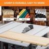 Garvee Table Saw, 10 in 15A Multifunctional Saw with Stand & Push Stick, 90° Cross Cut & 0-45° Bevel Cut, 5000RPM, Adjustable Blade Height, Ideal for Woodworking