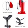 Garvee V Head Pipe Jack Stand,1/8 in-12 in Capacity,Adjustable Height 28 in -52 in, 2500 LB,Heavy Duty Carbon Steel Body More Durable, Folding Portable Pipe,Steel Jack Stands