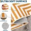 Garvee Washable 8×10 Area Rugs for Living Room Boho Orange Large Rug Ultra-Thin Soft Abstract Rug Non Shedding Bedroom Floor Covers Modern Indoor Accent Carpet for Dining Room Nursery, Orange