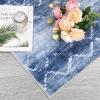 Garvee Washable Rug 9×12 Living Room Rug Modern Abstract Rugs with Non Slip Backing Non Shedding Low Pile Throw Mats Contemporary Foldable Floor Carpet for Dining Room, Bedroom, Office, Coffee(Distressed|blue)
