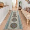Garvee Washable Rug 9×12 Living Room Rug Modern Abstract Rugs with Non Slip Backing Non Shedding Low Pile Throw Mats Contemporary Foldable Floor Carpet for Dining Room, Bedroom, Office, Coffee(Floral|ancient Orange)