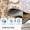 Garvee Washable Rug 9×12 Living Room Rug Modern Abstract Rugs with Non Slip Backing Non Shedding Low Pile Throw Mats Contemporary Foldable Floor Carpet for Dining Room, Bedroom, Office, Coffee(Modern|coffee)