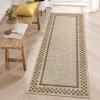 Garvee Washable Solid 8×10 Rugs for Living Room Bedroom,Non Slip Stain-Resistant Border Scalloped Rug for Dining Room Office,Low-Pile Soft Neutral Carpets for Under Table Farmhouse Playroom, Beige(Taupe)