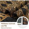 Leopard Washable 2×8 Runner Rug, Soft Animal Print Kitchen Runners for Hallways, Non Slip Checkered Rug Runners for Entryway Bedroom Laundry, Brown/Black(Brown)