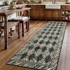 Leopard Washable 2×8 Runner Rug, Soft Animal Print Kitchen Runners for Hallways, Non Slip Checkered Rug Runners for Entryway Bedroom Laundry, Brown/Black(Cream)