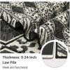 Leopard Washable 2×8 Runner Rug, Soft Animal Print Kitchen Runners for Hallways, Non Slip Checkered Rug Runners for Entryway Bedroom Laundry, Brown/Black(Cream)