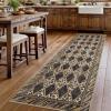 Leopard Washable 2×8 Runner Rug, Soft Animal Print Kitchen Runners for Hallways, Non Slip Checkered Rug Runners for Entryway Bedroom Laundry, Brown/Black(Light Brown)