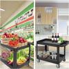 Service Cart 2-Shelf, Storage Handle, 500 LBS Capacity, for Warehouse/Garage/Cleaning/Manufacturing，45 in X25 in(Black)