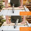 Table Saw, 10 in 15A Multifunctional Saw with Stand & Push Stick for Jobside, 90° Cross Cut & 0-45° Bevel Cut, Cutting Speed Up to 5000RPM, Adjustable Blade Height, Ideal for Woodworking, Orange