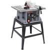 10in Table Saw, 1800W 5000RPM Portable Table Saw with Stand & Safety Switch, Push Stick, 90°Cross Cut & 0-45°Cutting, Multifunctional Table Saw for Woodworking, DIY Working