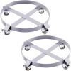 55 gal Drum Dolly,Heavy Duty 1000 LBS Load Capacity, Barrel Dolly Cart Drum Caddy, Non Tipping Hand Truck Dollies with Steel Frame 4 Swivel Casters Wheel, for Warehouse Drum Handling (4 pcs)(2 Pcs)