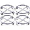 55 gal Drum Dolly,Heavy Duty 1000 LBS Load Capacity, Barrel Dolly Cart Drum Caddy, Non Tipping Hand Truck Dollies with Steel Frame 4 Swivel Casters Wheel, for Warehouse Drum Handling (4 pcs)(4 Pcs)