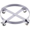 55 gal Drum Dolly,Heavy Duty 1000 LBS Load Capacity, Barrel Dolly Cart Drum Caddy, Non Tipping Hand Truck Dollies with Steel Frame 4 Swivel Casters Wheel, for Warehouse Drum Handling (4 pcs)(1 Pcs)