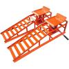 Car Truck Service Ramps,Portable Car Ramps for Oil Changes,2 Pack 12000 LBS (5 T) Capatity Car Lifts for Home Garage,Vehicle Auto Garage Repair.Lift Height Adjust 9.8 in-15 in (Red)(Orange)