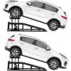 Car Truck Service Ramps,Portable Car Ramps for Oil Changes,2 Pack 12000 LBS (5 T) Capatity Car Lifts for Home Garage,Vehicle Auto Garage Repair.Lift Height Adjust 9.8 in-15 in (Red)(Black 5T)