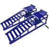 Car Truck Service Ramps,Portable Car Ramps for Oil Changes,2 Pack 12000 LBS (5 T) Capatity Car Lifts for Home Garage,Vehicle Auto Garage Repair.Lift Height Adjust 9.8 in-15 in (Red)(Blue 5T)