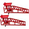 Car Truck Service Ramps,Portable Car Ramps for Oil Changes,2 Pack 12000 LBS (5 T) Capatity Car Lifts for Home Garage,Vehicle Auto Garage Repair.Lift Height Adjust 9.8 in-15 in (Red)(Red)