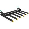 Clamp on Debris Forks to 60 in Bucket, Heavy Duty Clamp-On Pallet Fork 4000 LBS Capacity Attachments Fit for Loader Bucket Skidsteer Tractor