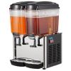 Commercial Beverage Dispenser – 2 * 9.6 gal Stainless Steel Drink Dispenser, Food Grade Commercial Juice Dispenser with Thermostat Control for Cold Drinks, Cafeterias, Hotel Parties