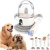 Dog Grooming Vacuum Kit, GARVEE 11Kpa Suction Power Pet Hair Vacuum for Shedding Grooming with 2 L Large Capacity Hair Storage, 5 Professional Pet Grooming Tools for Dogs Cats