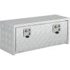Garvee 48 in Heavy Duty Aluminum Tool Underbody Box, Waterproof Square Truck Storage Organizer Chest for Pick Up Truck Bed, Rv Trailer (48″ X 18″ X 18″ – Sliver)(36″ X 14″ X 16″ – Sliver)