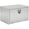 Garvee 48 in Heavy Duty Aluminum Tool Underbody Box, Waterproof Square Truck Storage Organizer Chest for Pick Up Truck Bed, Rv Trailer (48″ X 18″ X 18″ – Sliver)(18″ X 18″ X 18″ – Sliver)