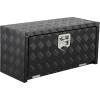 Garvee 48 in Heavy Duty Aluminum Tool Underbody Box, Waterproof Square Truck Storage Organizer Chest for Pick Up Truck Bed, Rv Trailer (48″ X 18″ X 18″ – Sliver)(30″ X 12″ X 14″ – Black)
