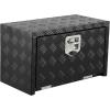 Garvee 48 in Heavy Duty Aluminum Tool Underbody Box, Waterproof Square Truck Storage Organizer Chest for Pick Up Truck Bed, Rv Trailer (48″ X 18″ X 18″ – Sliver)(24″ X 14″ X 16″ – Black)