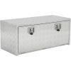 Garvee 48 in Heavy Duty Aluminum Tool Underbody Box, Waterproof Square Truck Storage Organizer Chest for Pick Up Truck Bed, Rv Trailer (48″ X 18″ X 18″ – Sliver)(36″ X 18″ X 18″ – Sliver)