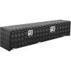 Garvee 48 in Heavy Duty Aluminum Tool Underbody Box, Waterproof Square Truck Storage Organizer Chest for Pick Up Truck Bed, Rv Trailer (48″ X 18″ X 18″ – Sliver)(60″ X 18″ X 18″ – Black)