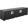 Garvee 48 in Heavy Duty Aluminum Tool Underbody Box, Waterproof Square Truck Storage Organizer Chest for Pick Up Truck Bed, Rv Trailer (48″ X 18″ X 18″ – Sliver)(48″ X 18″ X 18″ – Black)