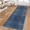 Garvee Area Rug 5×7 Machine Washable Rugs Non Slip Low Pile Abstract Print Modern Carpet Stain Resistant Non Shedding Accent Rugs for Living Room Bedroom Dining Room, Red(Modern|blue)