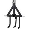 Garvee Middle Buster for CAT 0& 1, 3-Point Quick Hitch Tractors with 3 Adjustable & Replaceable Ripper Shanks, Upgraded Heavy Duty Steel Furrowing Plow