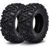 Garvee Set of 2 ATV Tires 25x8x12, 25×8-12 ATV Tires, 6PR, Tubeless, All Terrain ATV/UTV Off-Road Tire(Tread Pattern 1 (KNIGHT))
