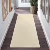 Garvee Solid Washable Rugs 5×7 Area Rugs for Living Room Bedroom, Ultra Soft Modern Abstract Carpet, Non Slip & Non-Shedding Low Pile Neutral Solid Rugs Floor Mats for Home Decor, Beige(Solid|beige)