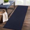 Garvee Solid Washable Rugs 5×7 Area Rugs for Living Room Bedroom, Ultra Soft Modern Abstract Carpet, Non Slip & Non-Shedding Low Pile Neutral Solid Rugs Floor Mats for Home Decor, Beige(Solid|navy Blue)