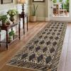 Leopard Washable 2×8 Runner Rug, Soft Animal Print Kitchen Runners for Hallways, Non Slip Checkered Rug Runners for Entryway Bedroom Laundry, Brown/Black(Light Brown)