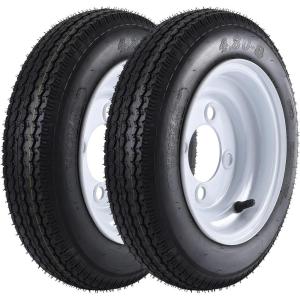 4.80-8 4.80×8 480-8 4.80-8 Trailer Tires with 8 in Rims, 4 Lug on 4 in, Load Range C, 6PR